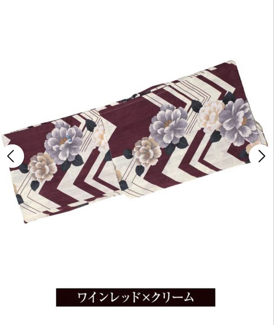 浴衣 dazzy ワインレッド × クリーム
