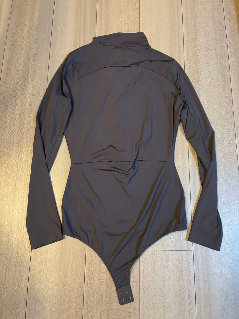 FUMIKA UCHIDA ナイロンジャージー　ハーフジップボディースーツ