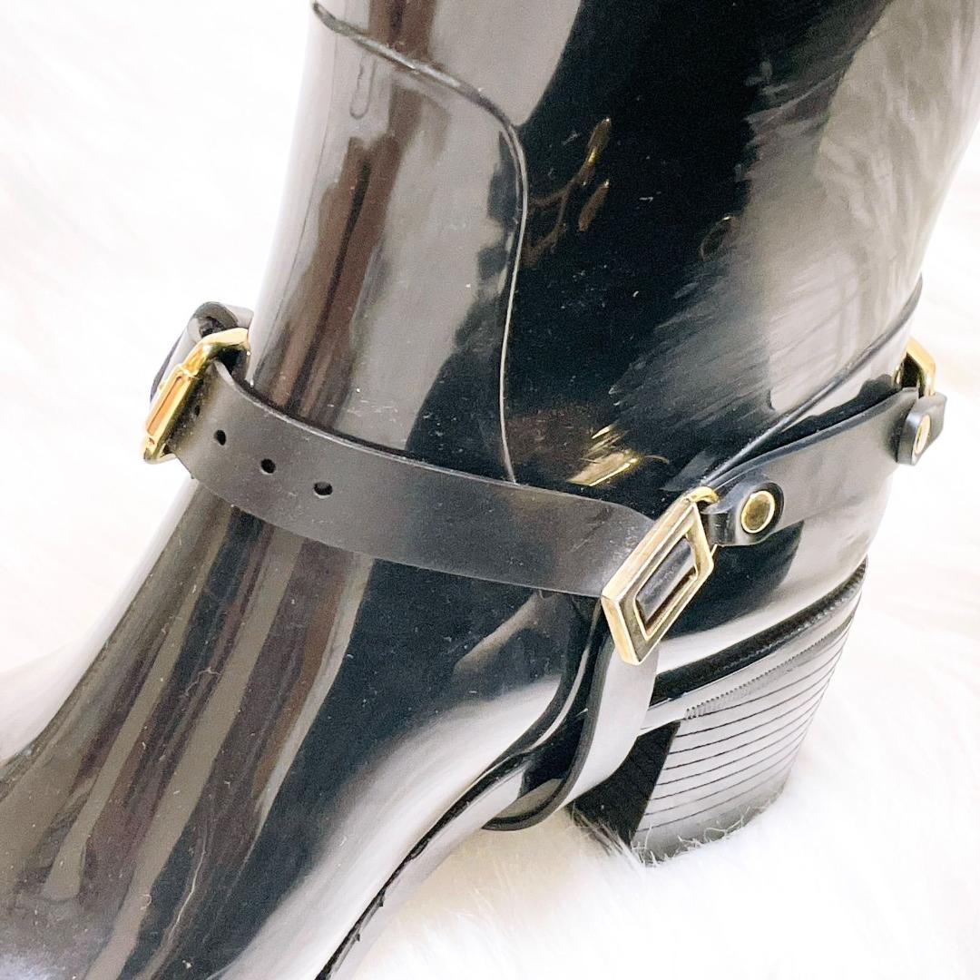 ✨極希少✨　JIMMY CHOO 　レインブーツ　ロング　ブラック長靴　38