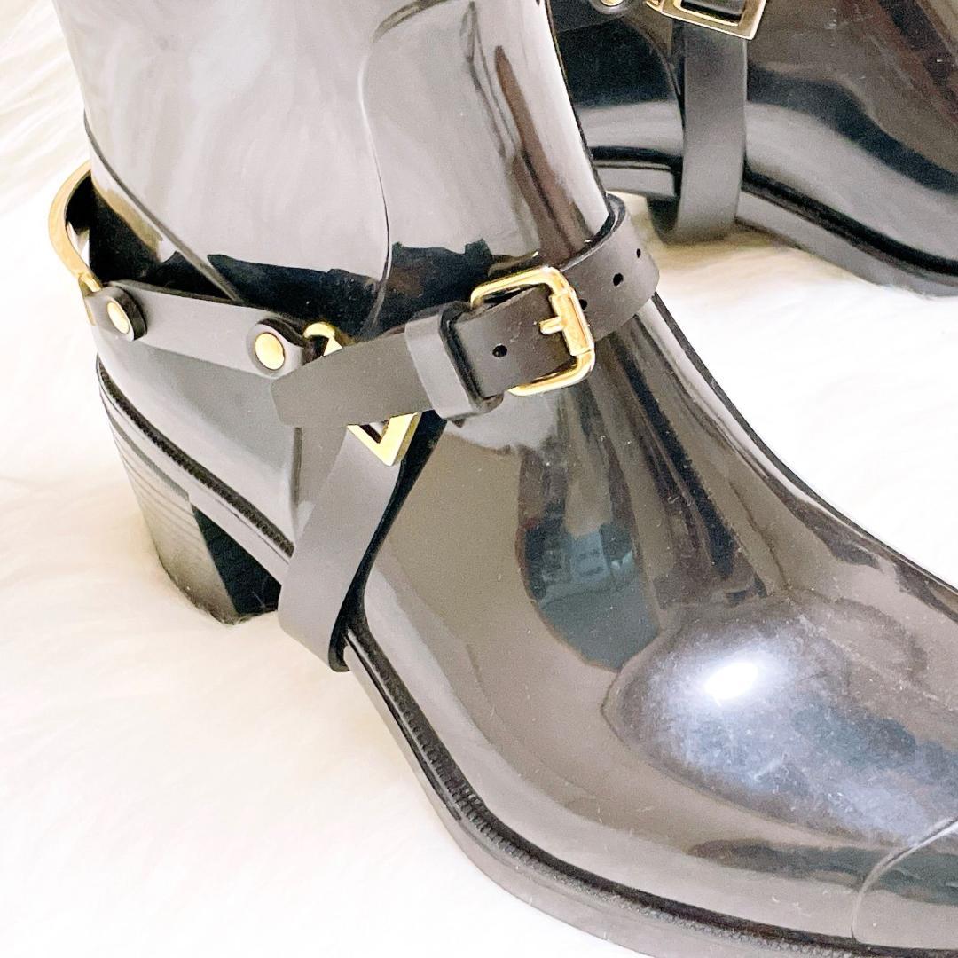 ✨極希少✨　JIMMY CHOO 　レインブーツ　ロング　ブラック長靴　38