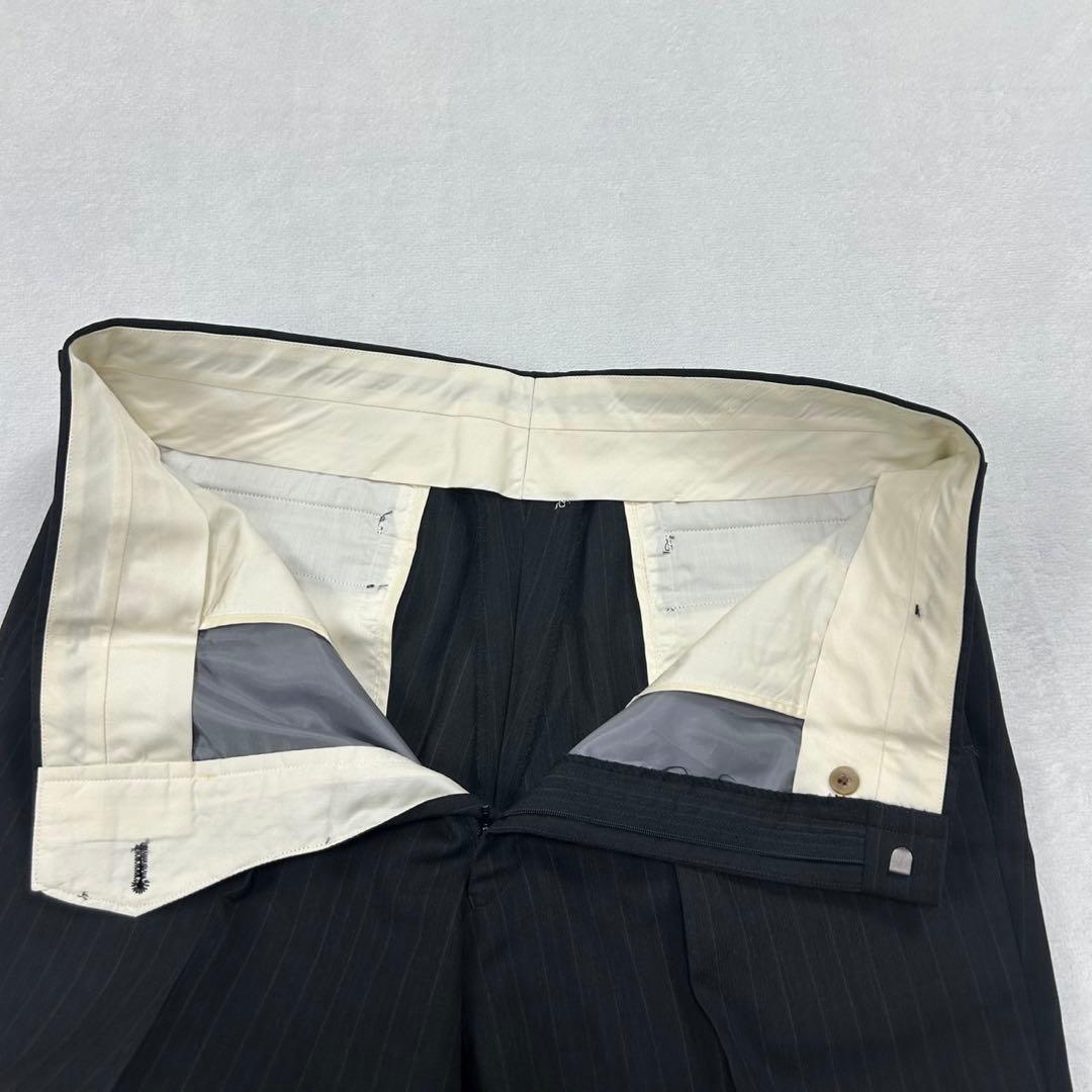 I278 美品 XL バーバリー スーツ上下 ダークグレー メンズ