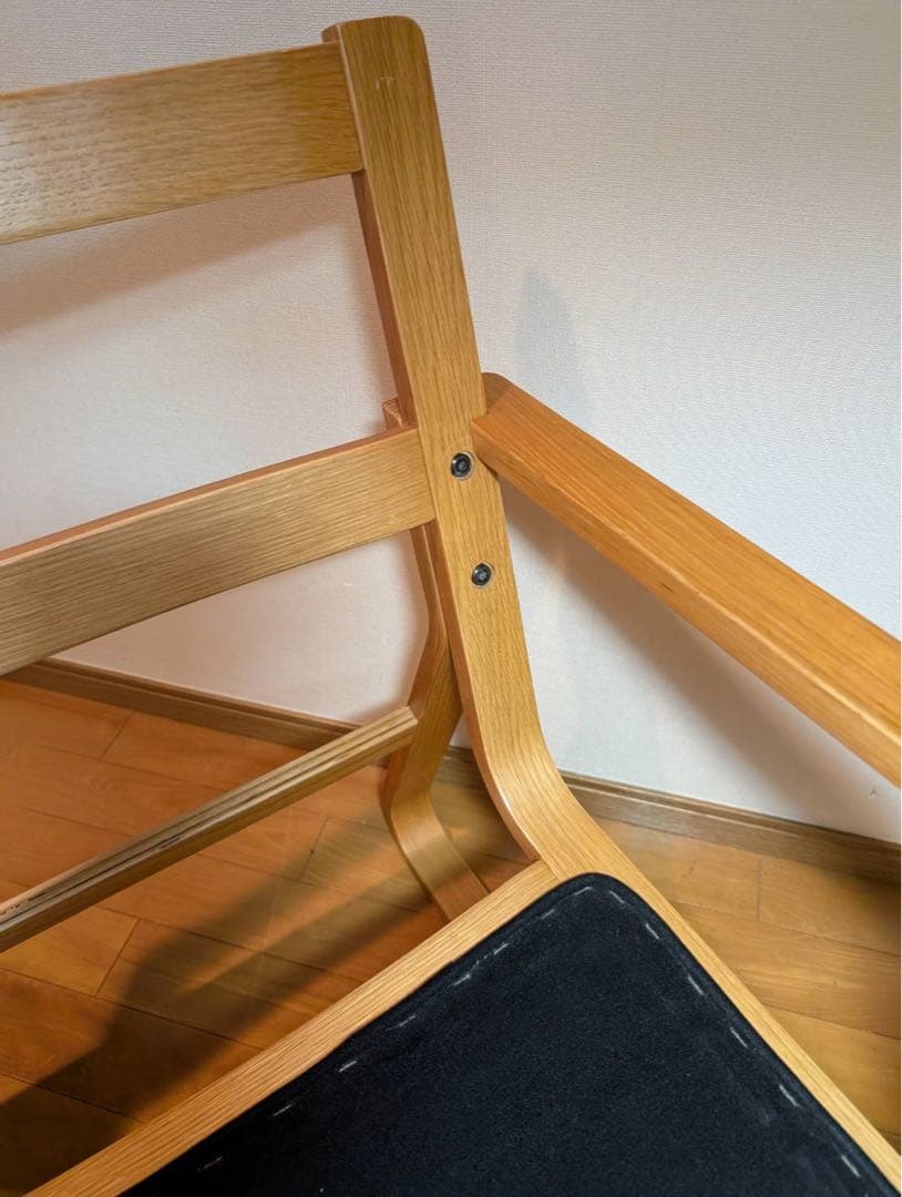 ■送料込■無印良品リビングでもダイニングでもつかえるソファチェア 椅子アーム