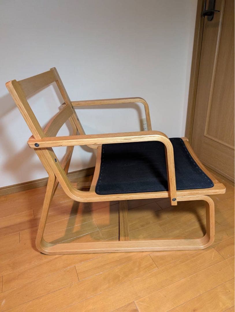 ■送料込■無印良品リビングでもダイニングでもつかえるソファチェア 椅子アーム