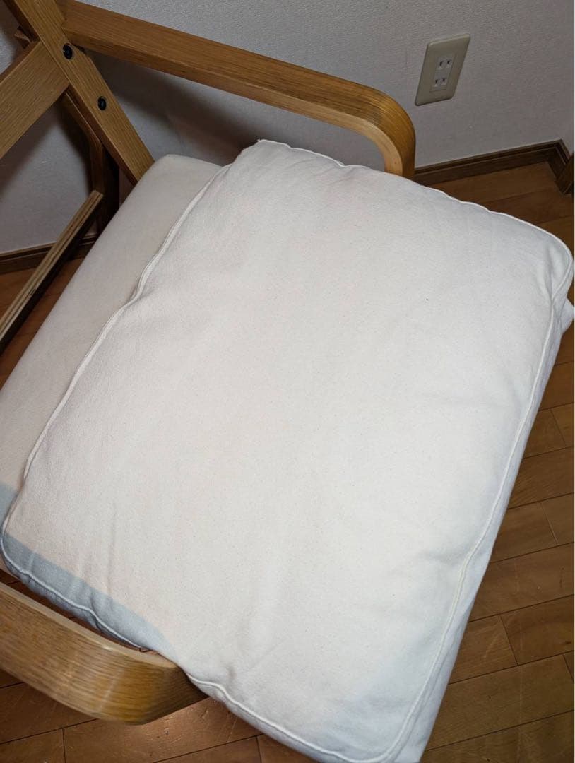 ■送料込■無印良品リビングでもダイニングでもつかえるソファチェア 椅子アーム