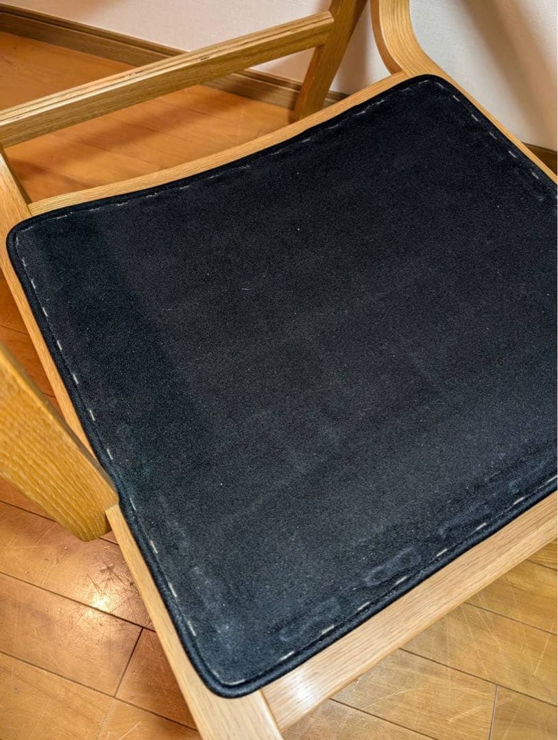 ■送料込■無印良品リビングでもダイニングでもつかえるソファチェア 椅子アーム