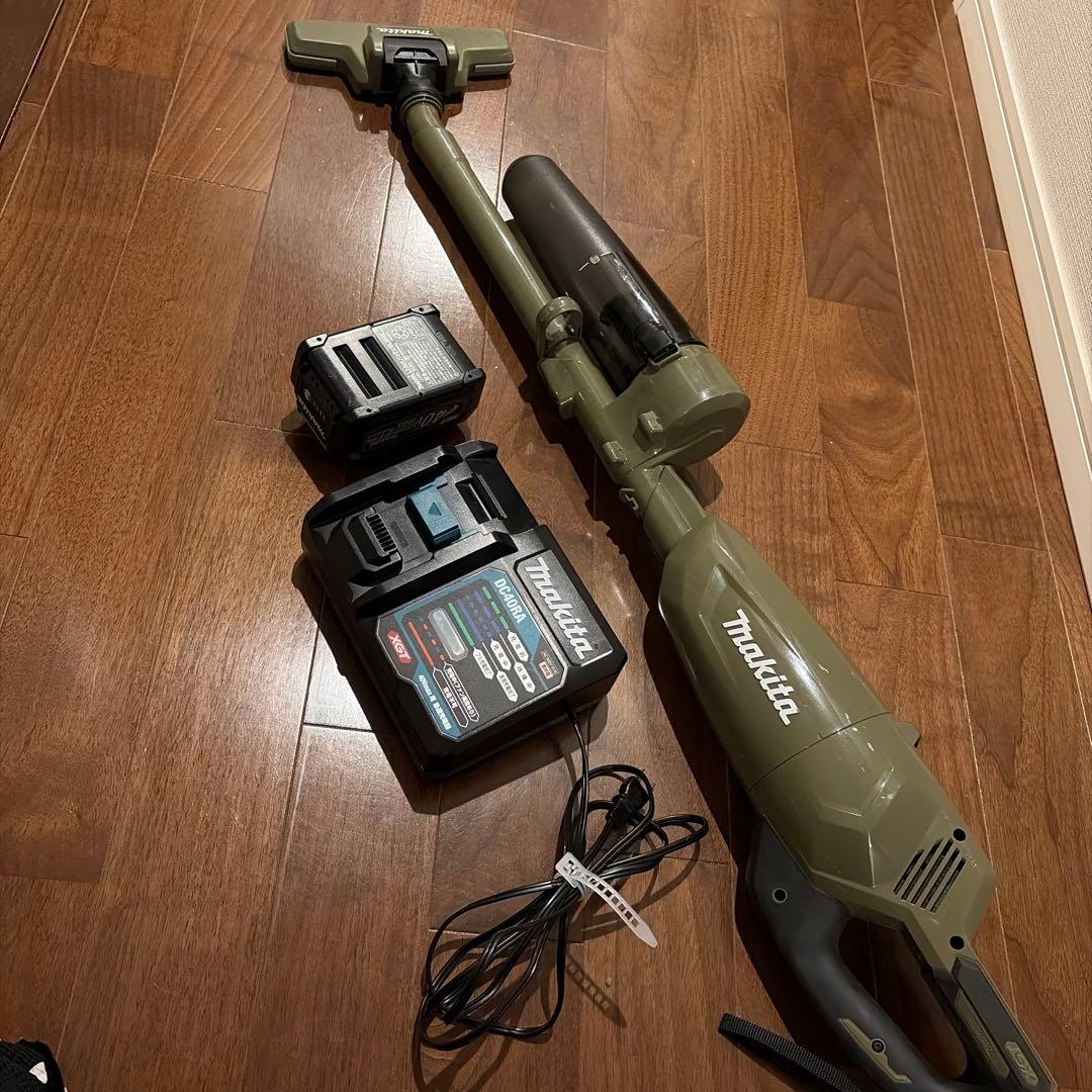 マキタ掃除機 オリーブグリーン 充電器・バッテリー1個付き
