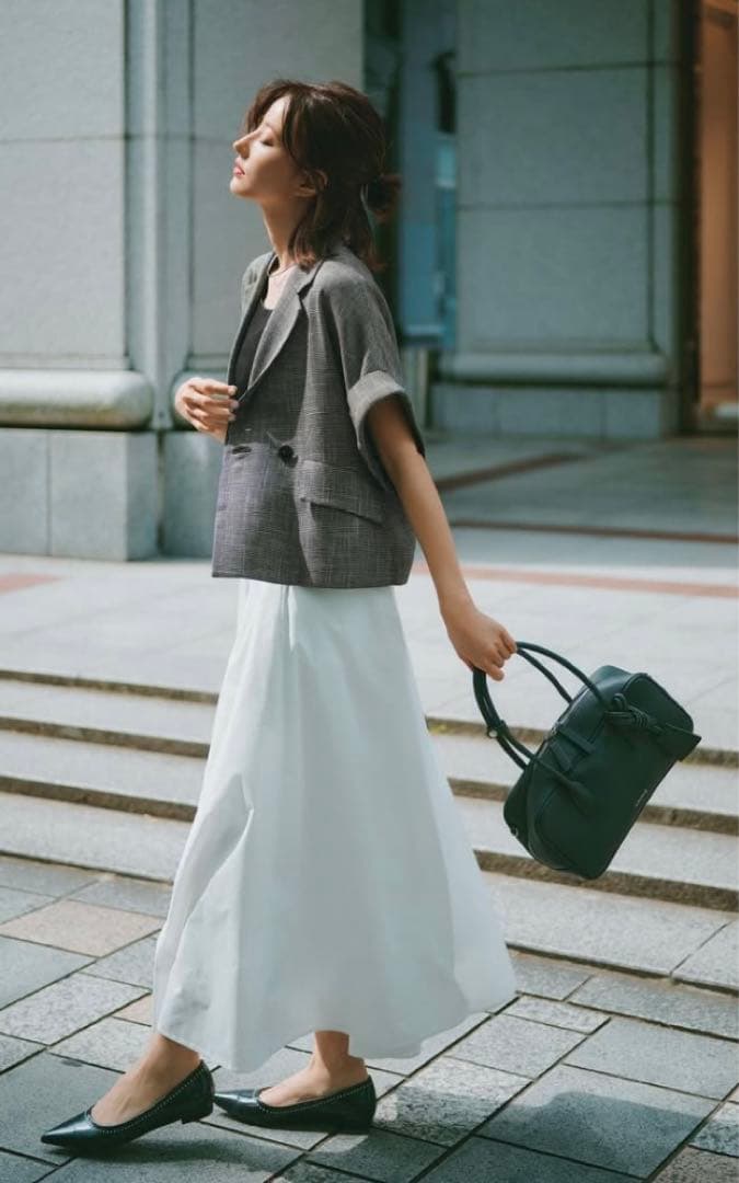 LOUNIE ハーフスリーブカラミジャケット