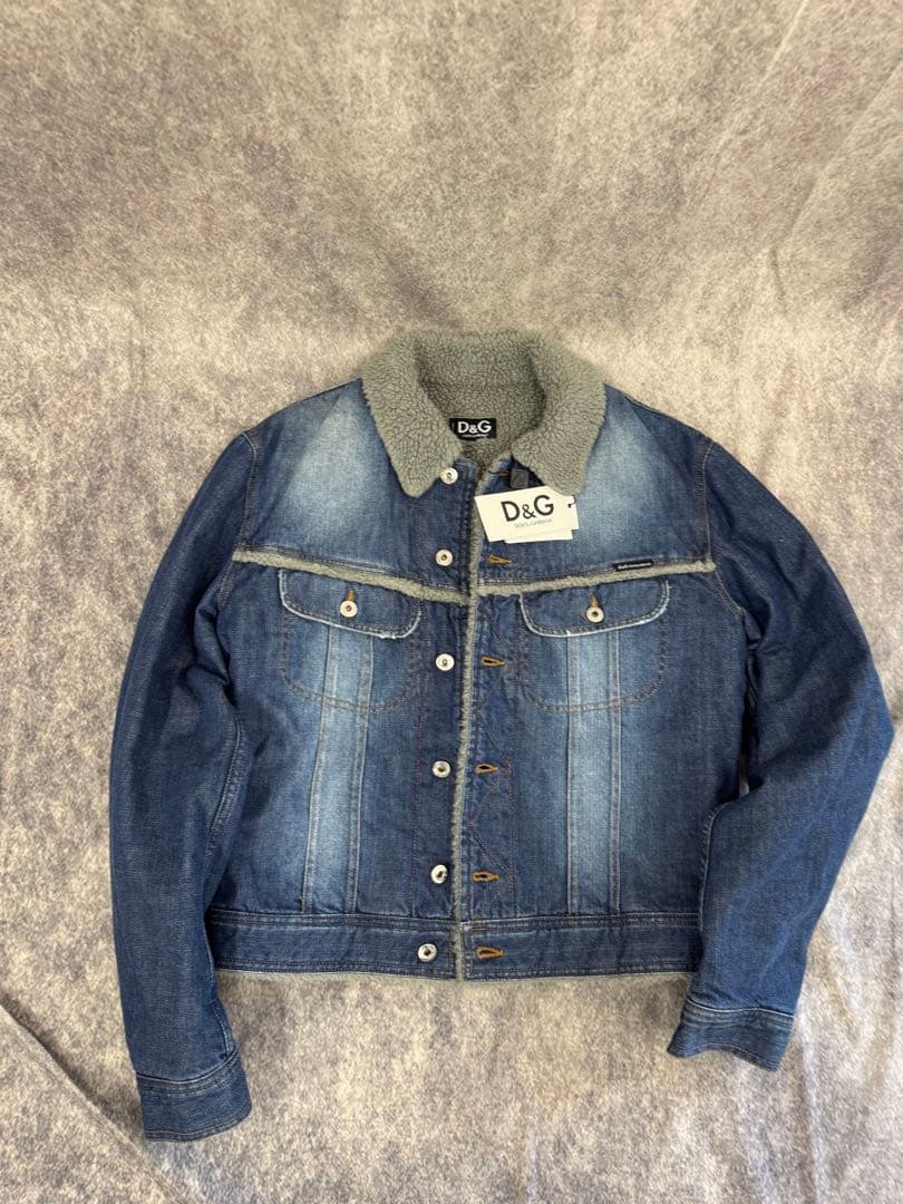 D&G ドルチェアンドガッバーナ　ボアデニムジャケット　イタリア製