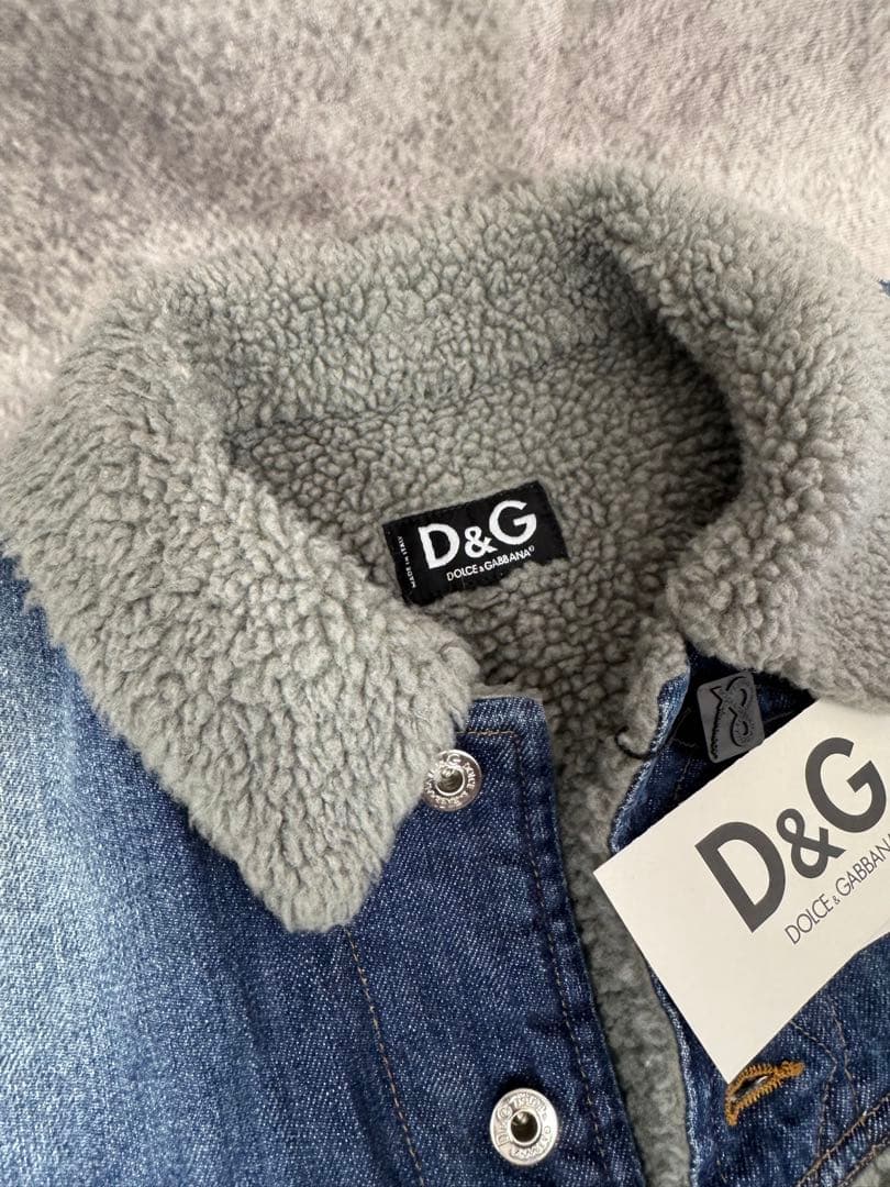 D&G ドルチェアンドガッバーナ　ボアデニムジャケット　イタリア製