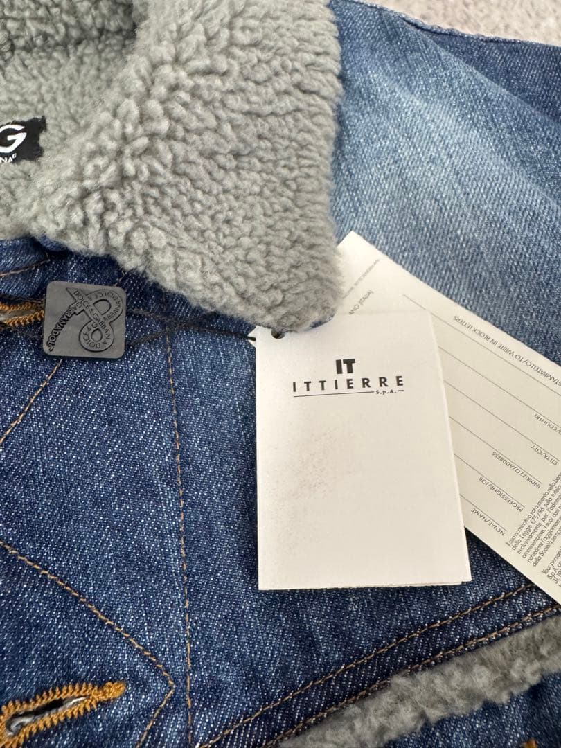 D&G ドルチェアンドガッバーナ　ボアデニムジャケット　イタリア製