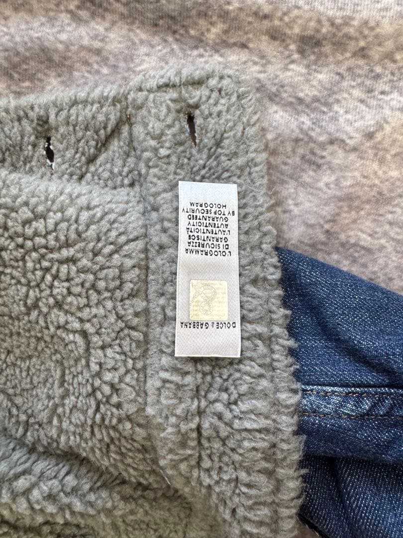 D&G ドルチェアンドガッバーナ　ボアデニムジャケット　イタリア製