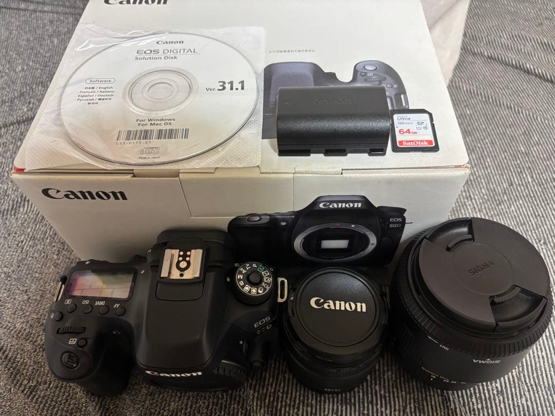 最終値下げ Canon EOS 80D レンズ2本