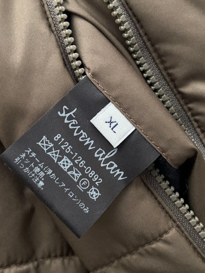 ＜Steven Alan＞ パデット スタンド コート　オリーブ　XL