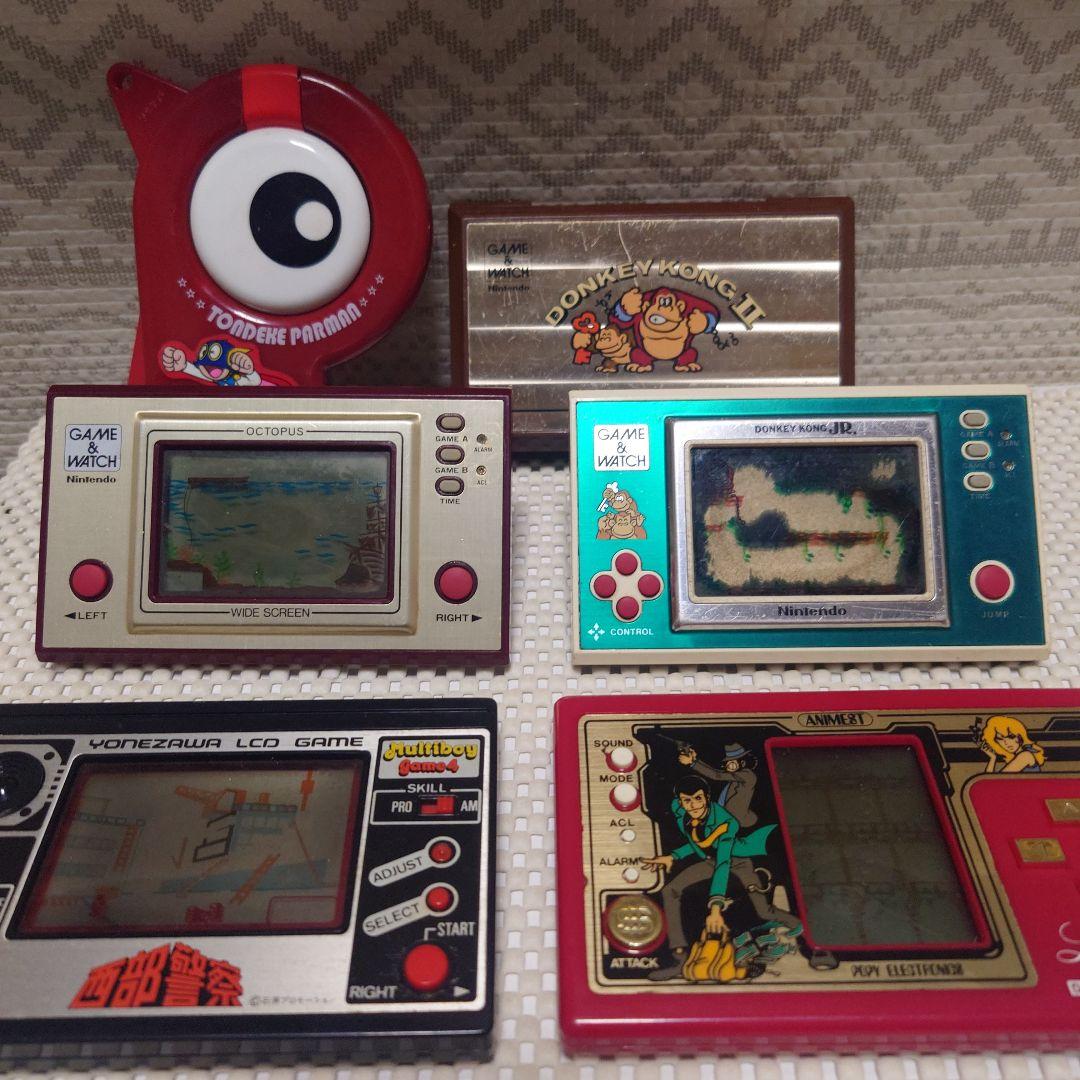 貴重　ジャンク品　ゲームウォッチ6個セット　オクトパス・ドンキーコングなど