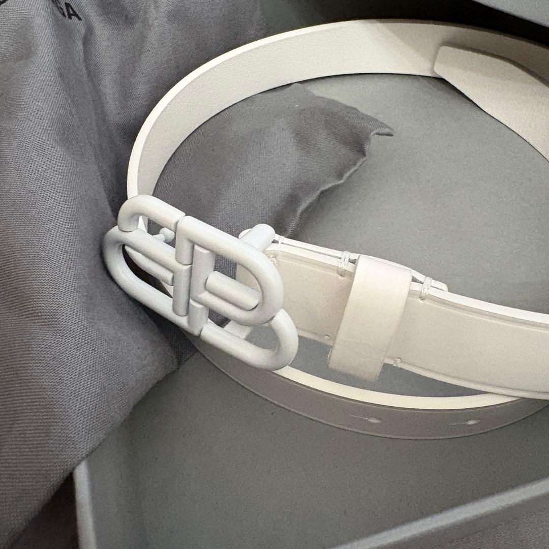 BALENCIAGA ホワイト ベルト 保存袋付き