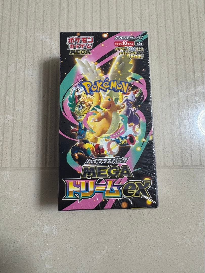 シュリンク付きポケモンカードゲーム MEGAドリームEX 10パック入り