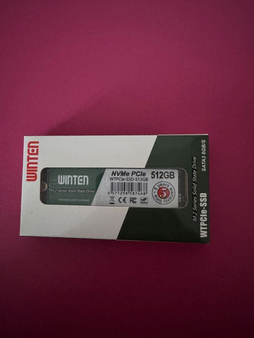 内蔵型SSD WINTEN NVMe PCIe 512GB SSD