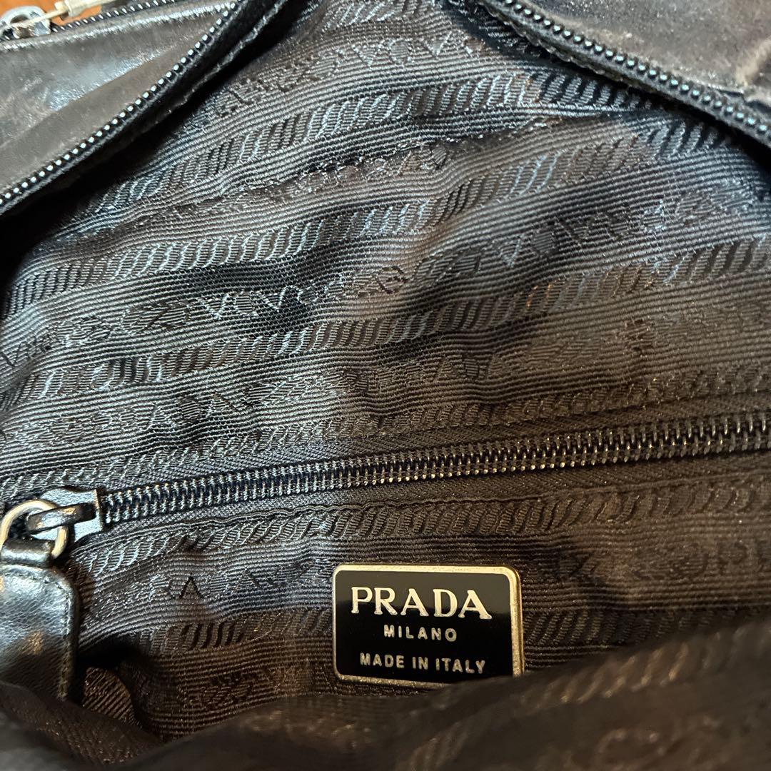 本日値下げ最後の1点⭐︎PRADA レザー ハンドバッグ ブラック