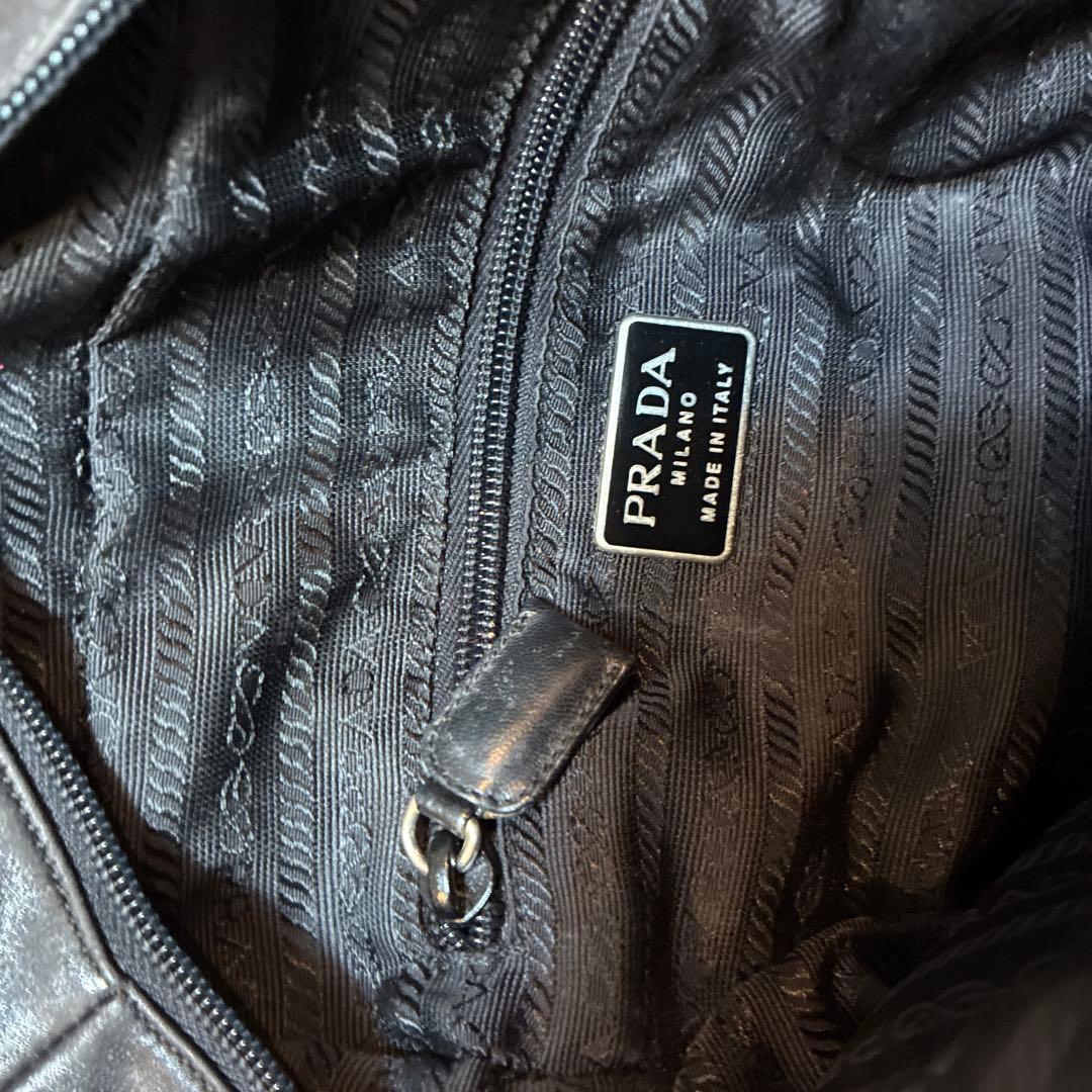本日値下げ最後の1点⭐︎PRADA レザー ハンドバッグ ブラック