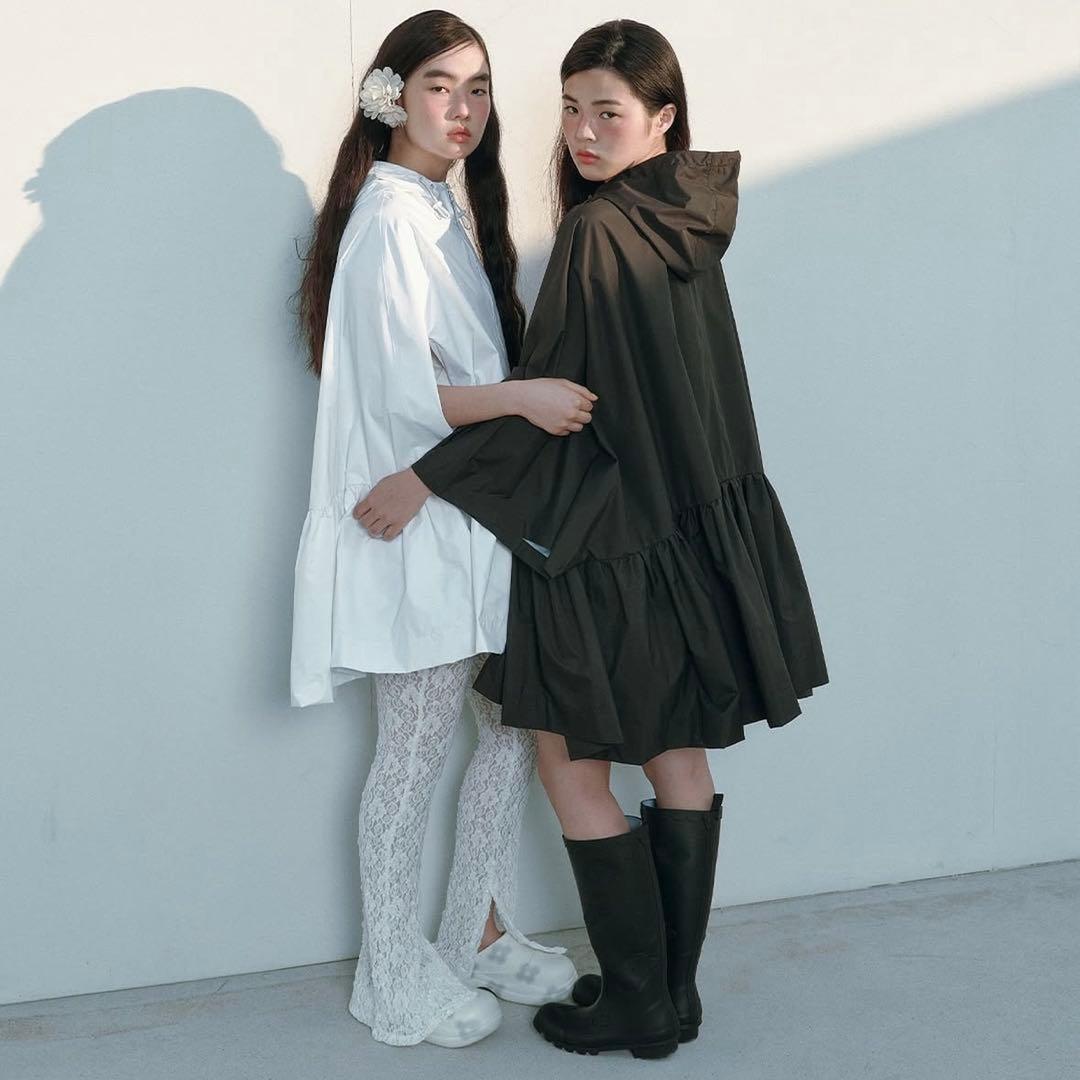 靴 X MINJUKIM FLORAL SHADOW BOOTS LONG