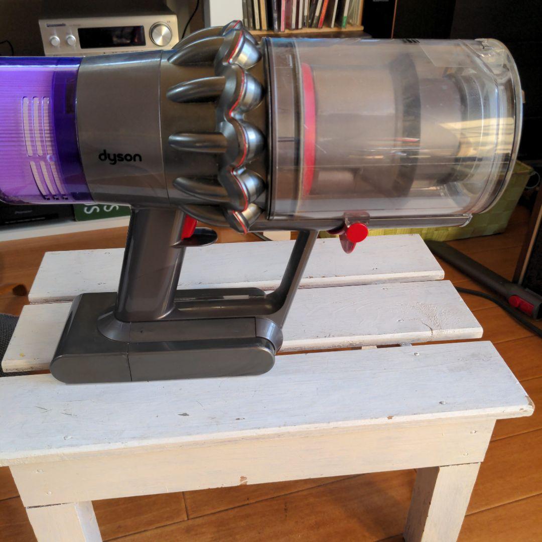 Dyson SV14コードレスクリーナー 本体 グレー/パープルスタンド付