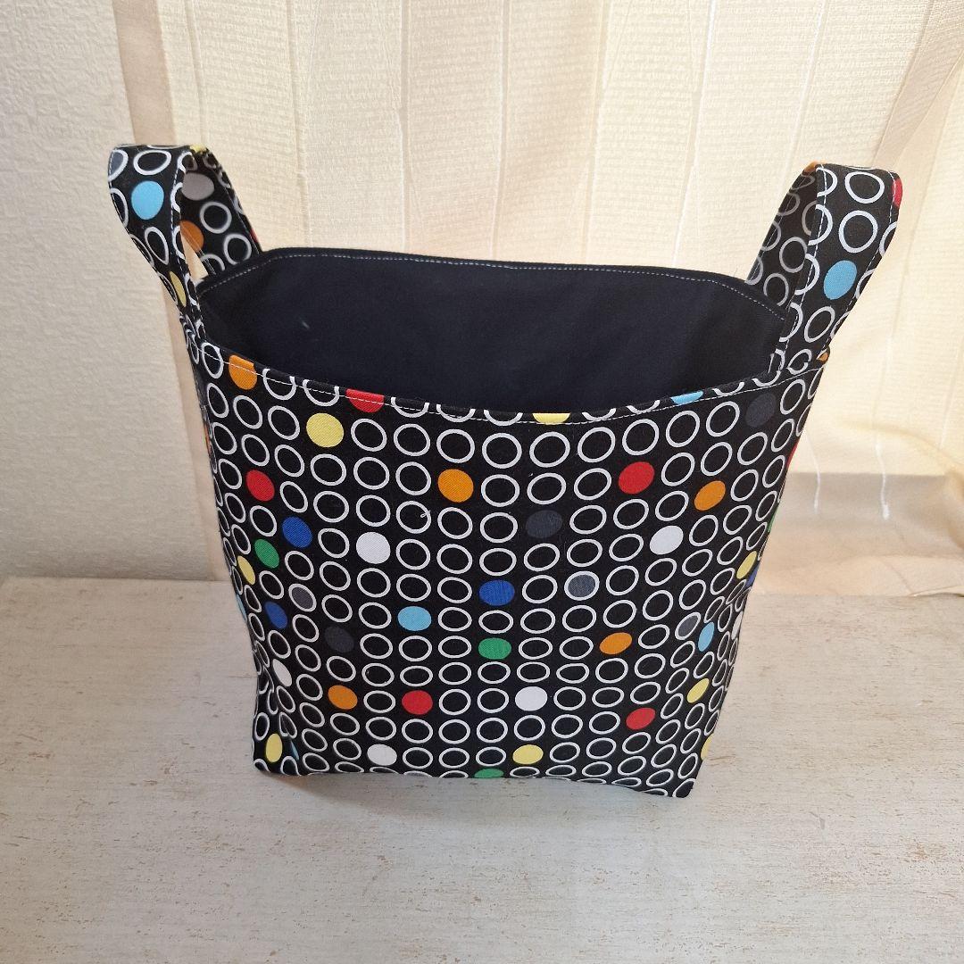激レアパグパネル生地　ハンドメイド　布バスケット　まちなしバッグ　ミニバック