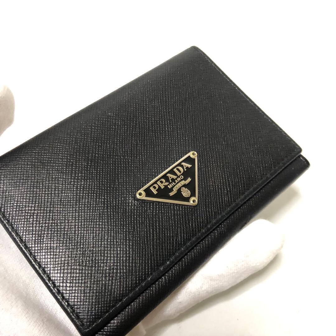 【美品】PRADA プラダ　サフィアーノ　カードケース　名刺入れ