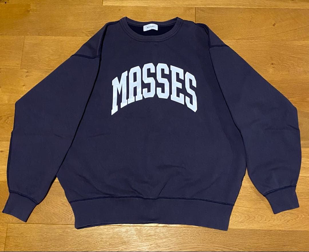 トップス MASSES SWEAT CREW ARCH WASH