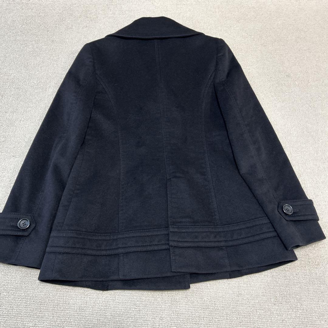 美品❣️MICHAEL KORS アンゴラ 100％ Pコート 黒サイズ4