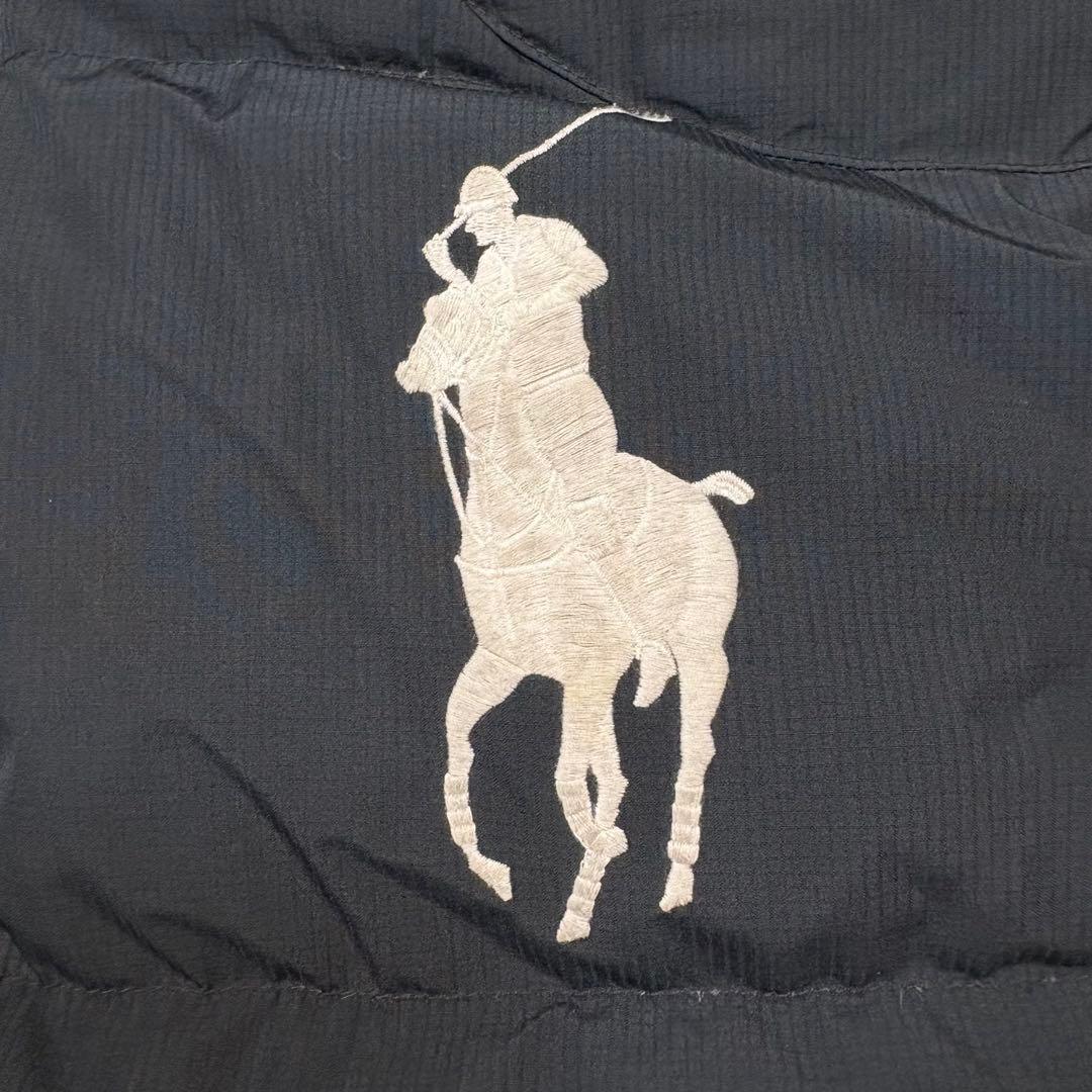 ポロラルフローレン 現行 ダウンベスト ビッグポニー 黒 Lサイズ