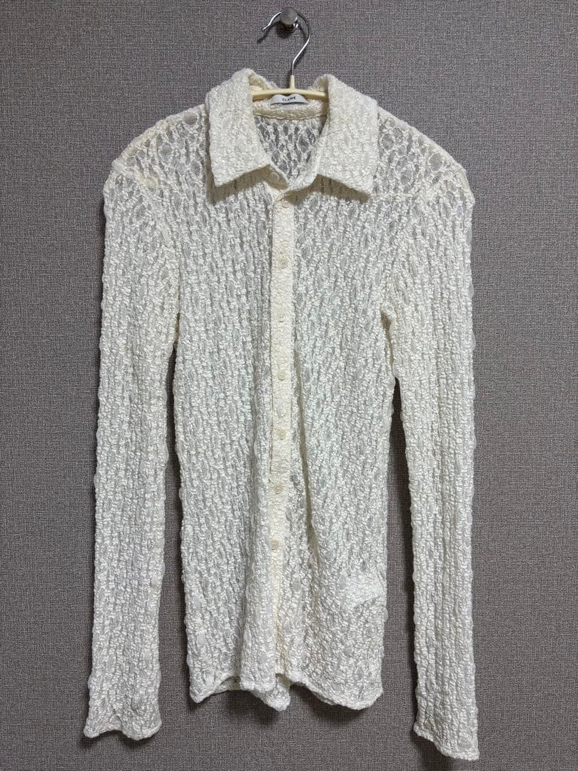 【CLANE】 Lady lace shirt アイボリー サイズ1