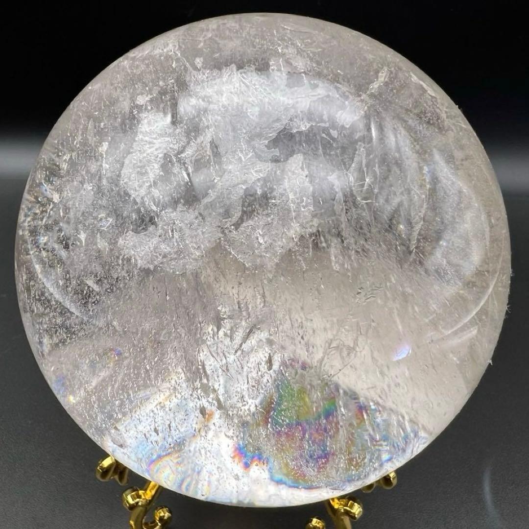 ✳️専用‼️極上別格品☆極煌玉✨ハイクオリティ✨虹入り ヒマラヤ水晶 丸玉 天然石