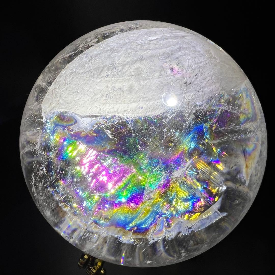 ✳️専用‼️極上別格品☆極煌玉✨ハイクオリティ✨虹入り ヒマラヤ水晶 丸玉 天然石