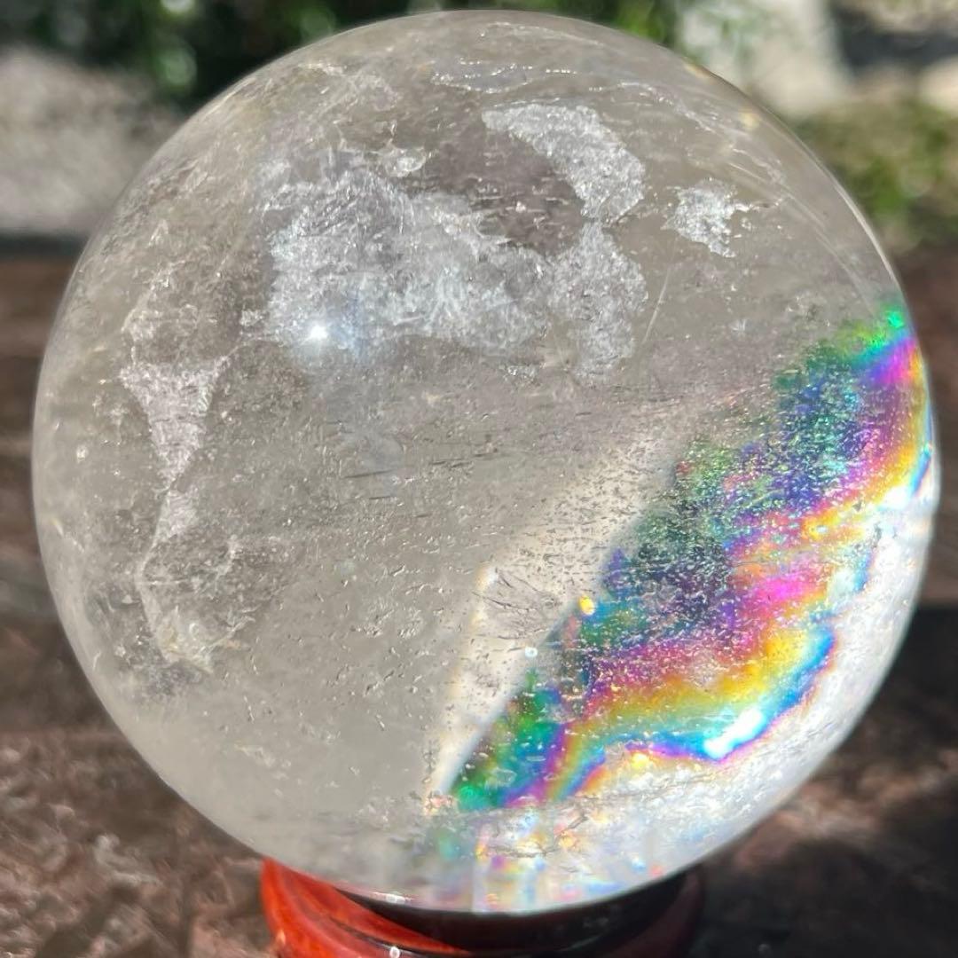 ✳️専用‼️極上別格品☆極煌玉✨ハイクオリティ✨虹入り ヒマラヤ水晶 丸玉 天然石