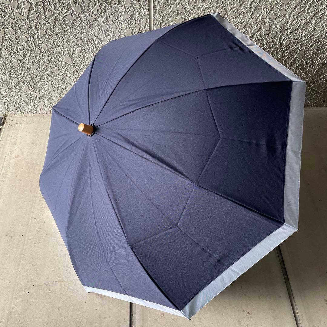 折りたたみ日傘　３段折 / コンビ　サンバリア　ネイビー