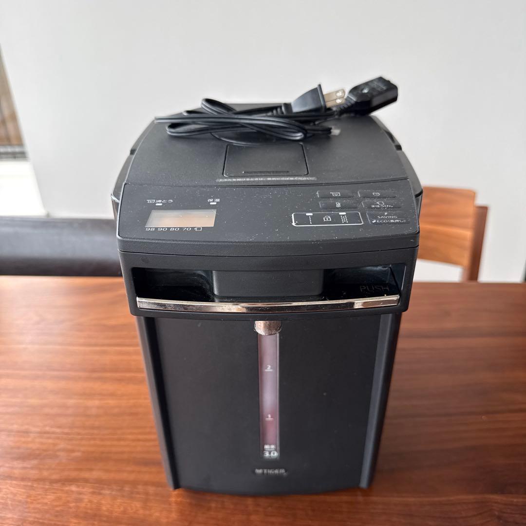 タイガー魔法瓶(TIGER) 電気ポット 3.0L ブラックPIM-G300K