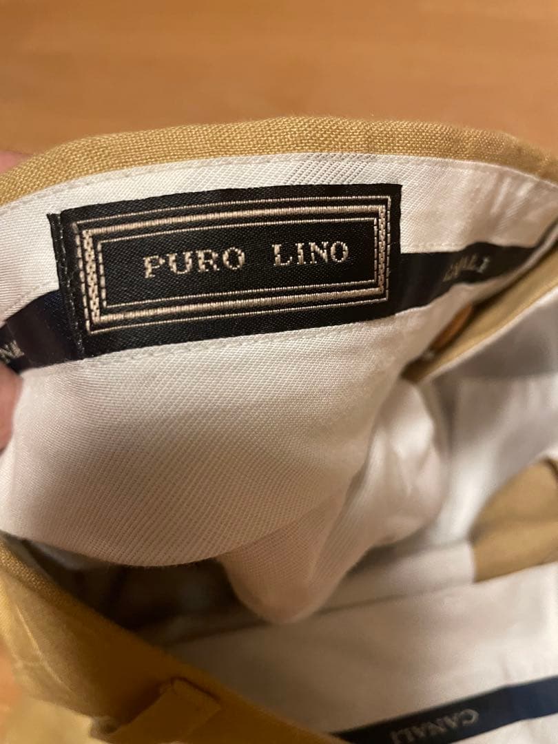 90s CANALI リネンスラックス イタリア製