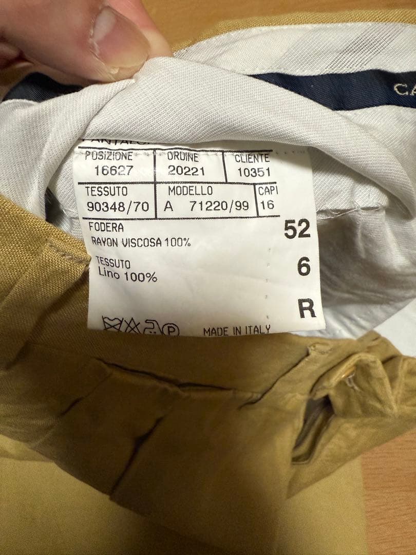 90s CANALI リネンスラックス イタリア製