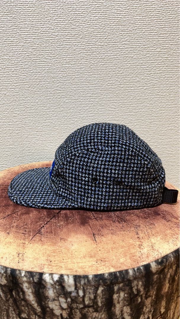 Supreme キャップ 青黒チェック