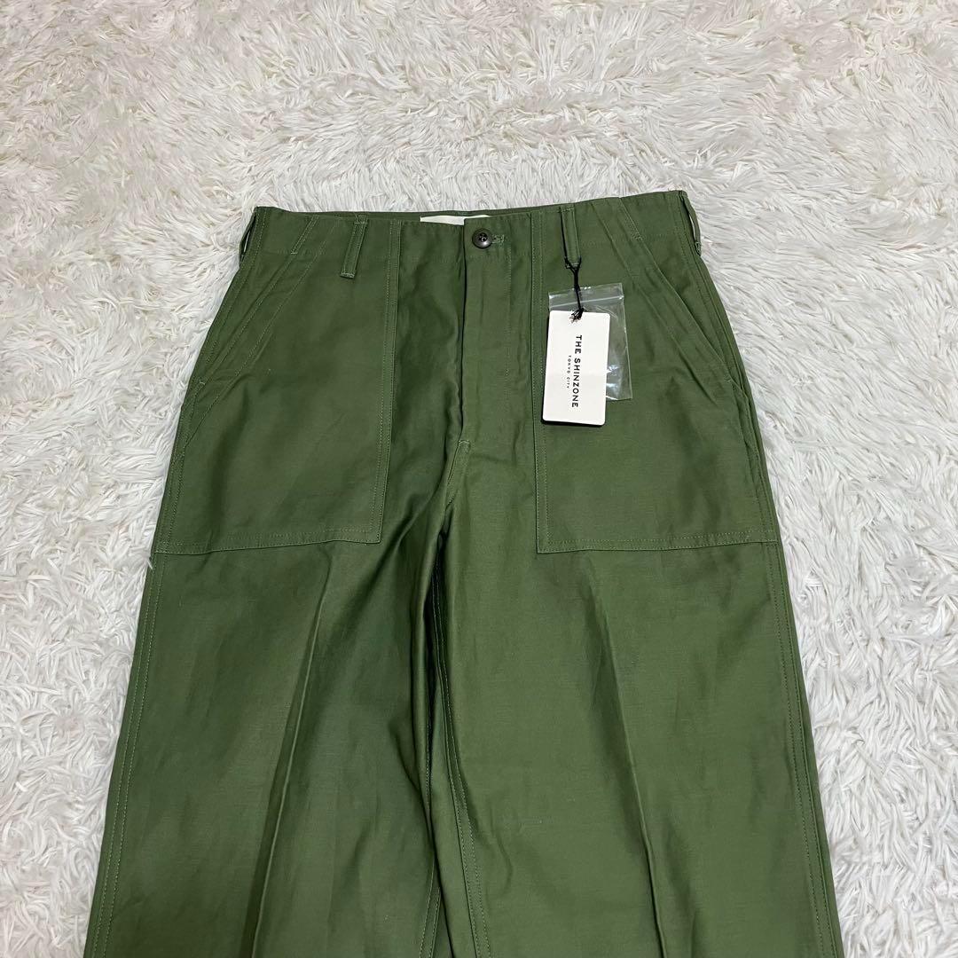 新品 シンゾーン ベイカーパンツ グリーン ４０