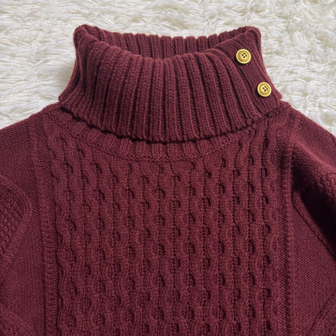 【美品】BLUE LABEL CRESTBRIDGE タートルニットワンピース