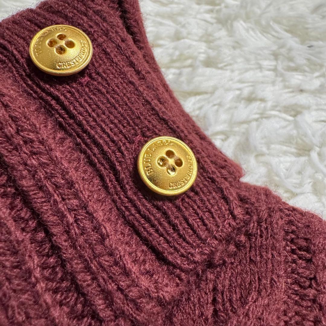 【美品】BLUE LABEL CRESTBRIDGE タートルニットワンピース