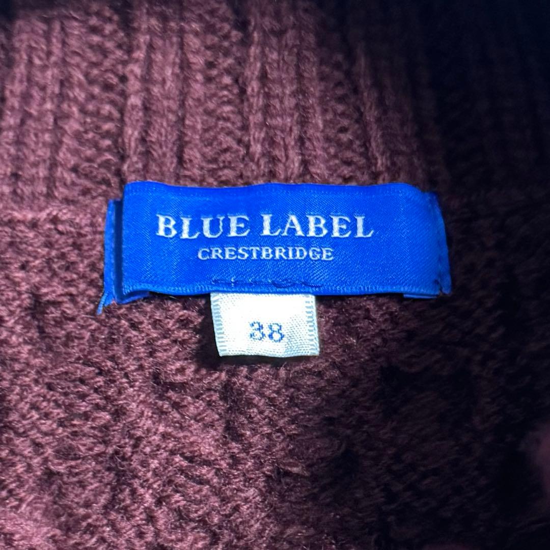 【美品】BLUE LABEL CRESTBRIDGE タートルニットワンピース