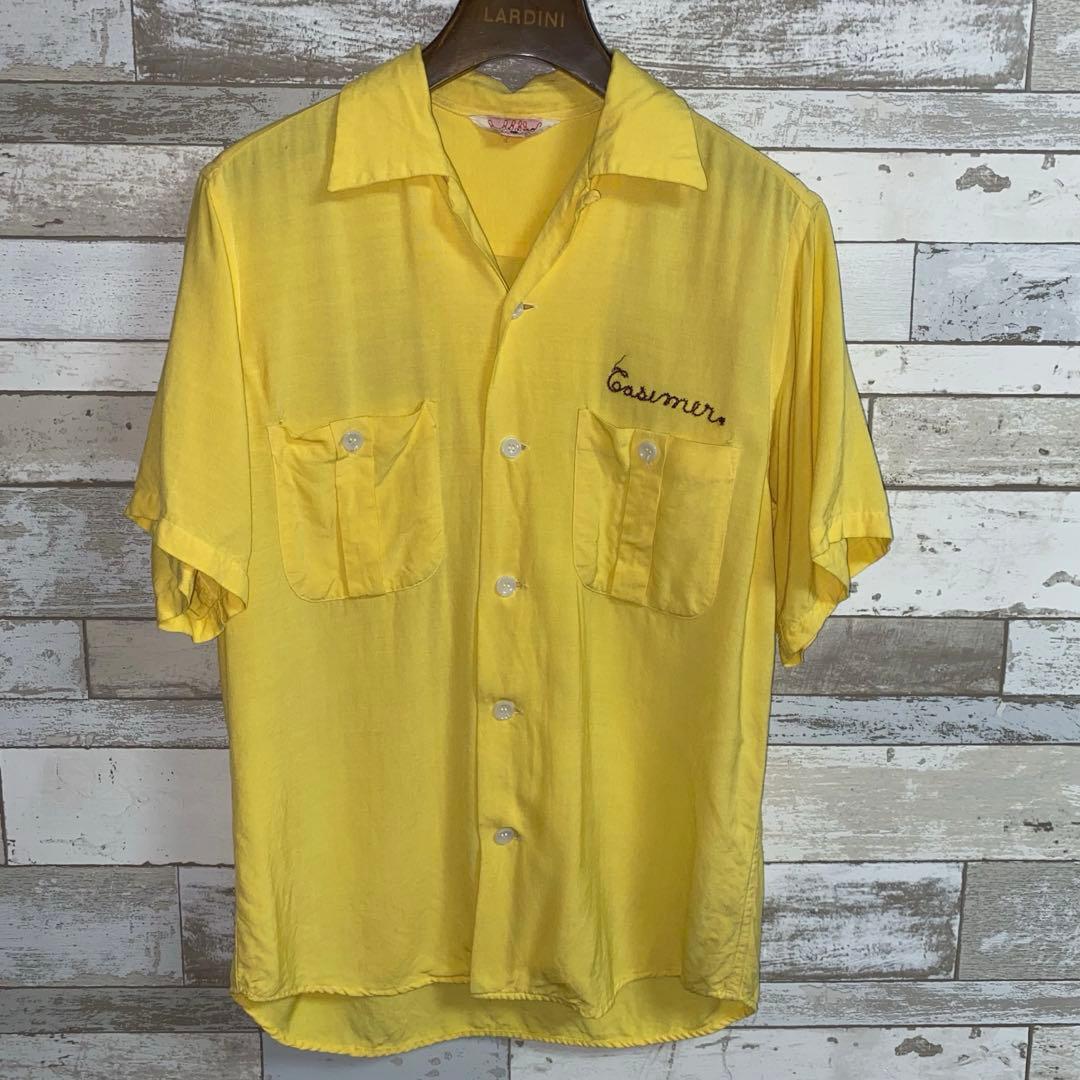 50's HILTON ボーリングシャツ 初期タグ