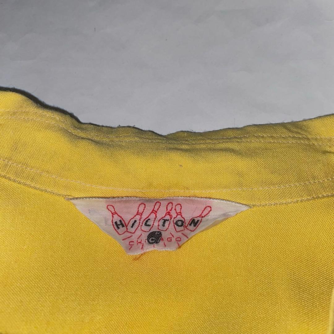 50's HILTON ボーリングシャツ 初期タグ