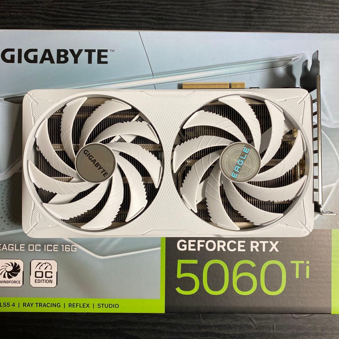 グラフィックボード・グラボ・ビデオカード GIGABYTE RTX 5060Ti EAGLE OC ICE 16GB