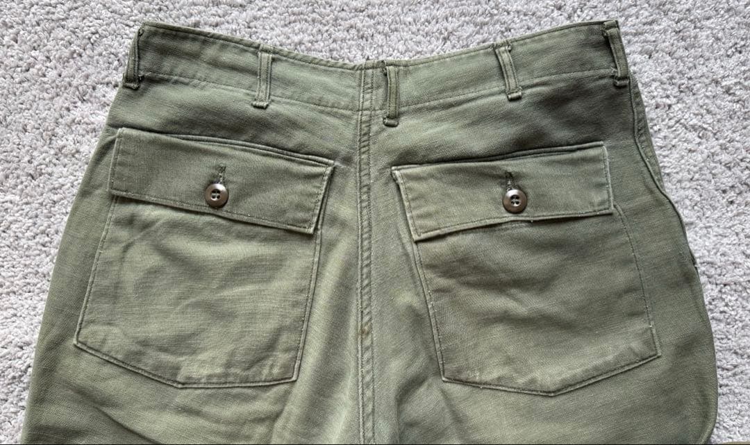 ヴィンテージ US ARMY 70s 米軍 OG-107 ベイカーパンツ 実物