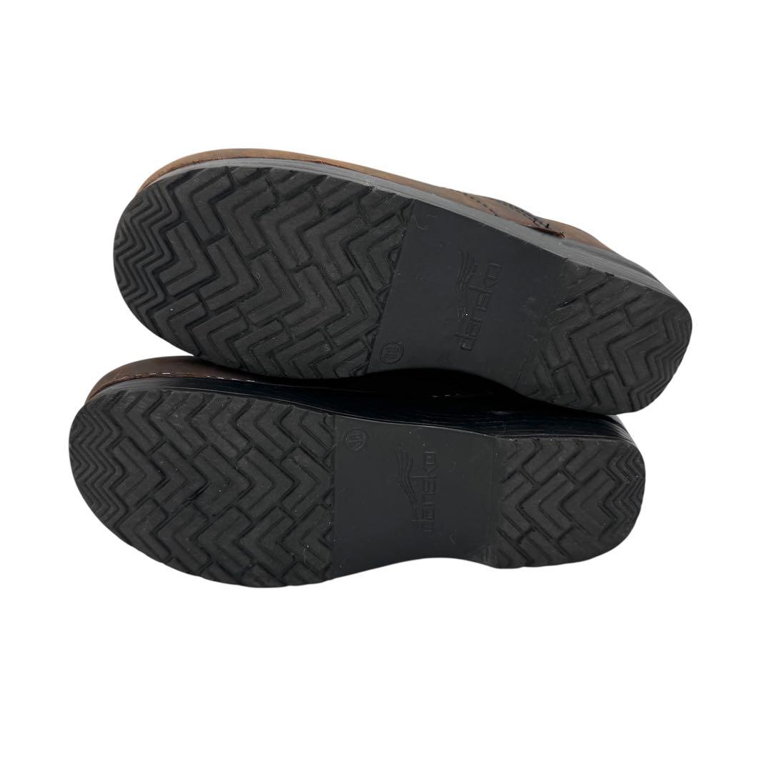 美品■dansko ダンスコ 38 オイルドレザー プロフェッショナルクロッグ