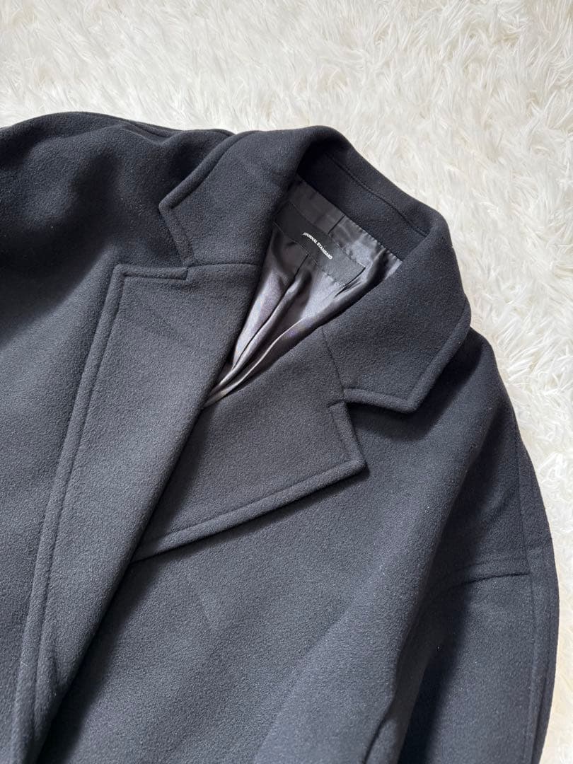 JOURNAL STANDARD スーパー140ビーバーテーラーコート　黒　38
