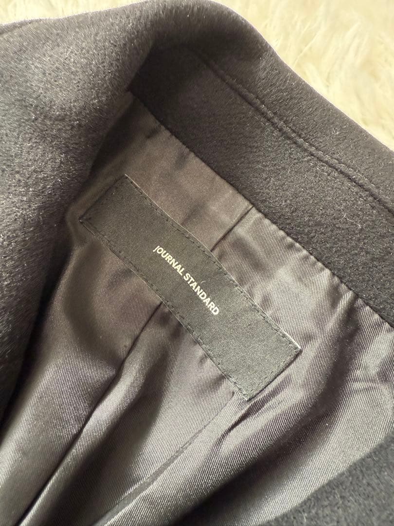JOURNAL STANDARD スーパー140ビーバーテーラーコート　黒　38